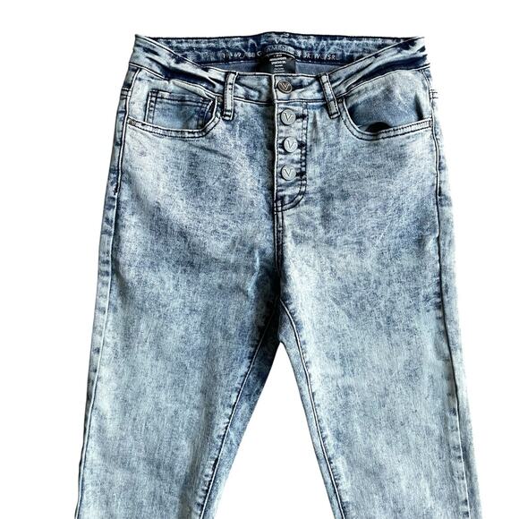 Versace V 1969 Italia Abbigliamento Sportivo SRL Blue Skinny Jeans Size‎ 25/0 - Picture 2 of 6